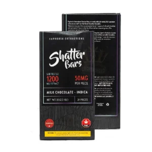 Euphoria Extractions - 1200 MG THC - Indica Shatter Bars