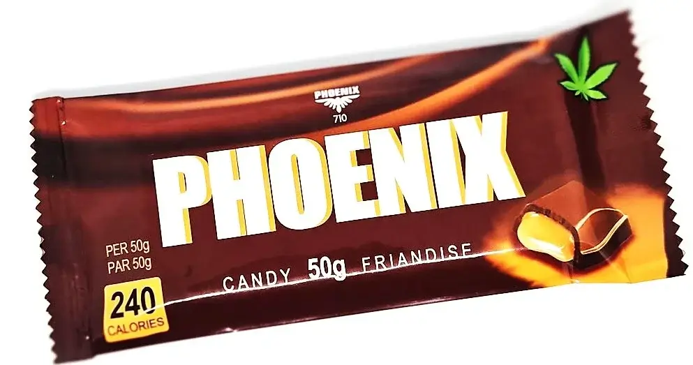 Caramel Chocolate bar THC 500mg - Phoenix 710 Caramel Chocolate bar THC 500mg - Phoenix 710